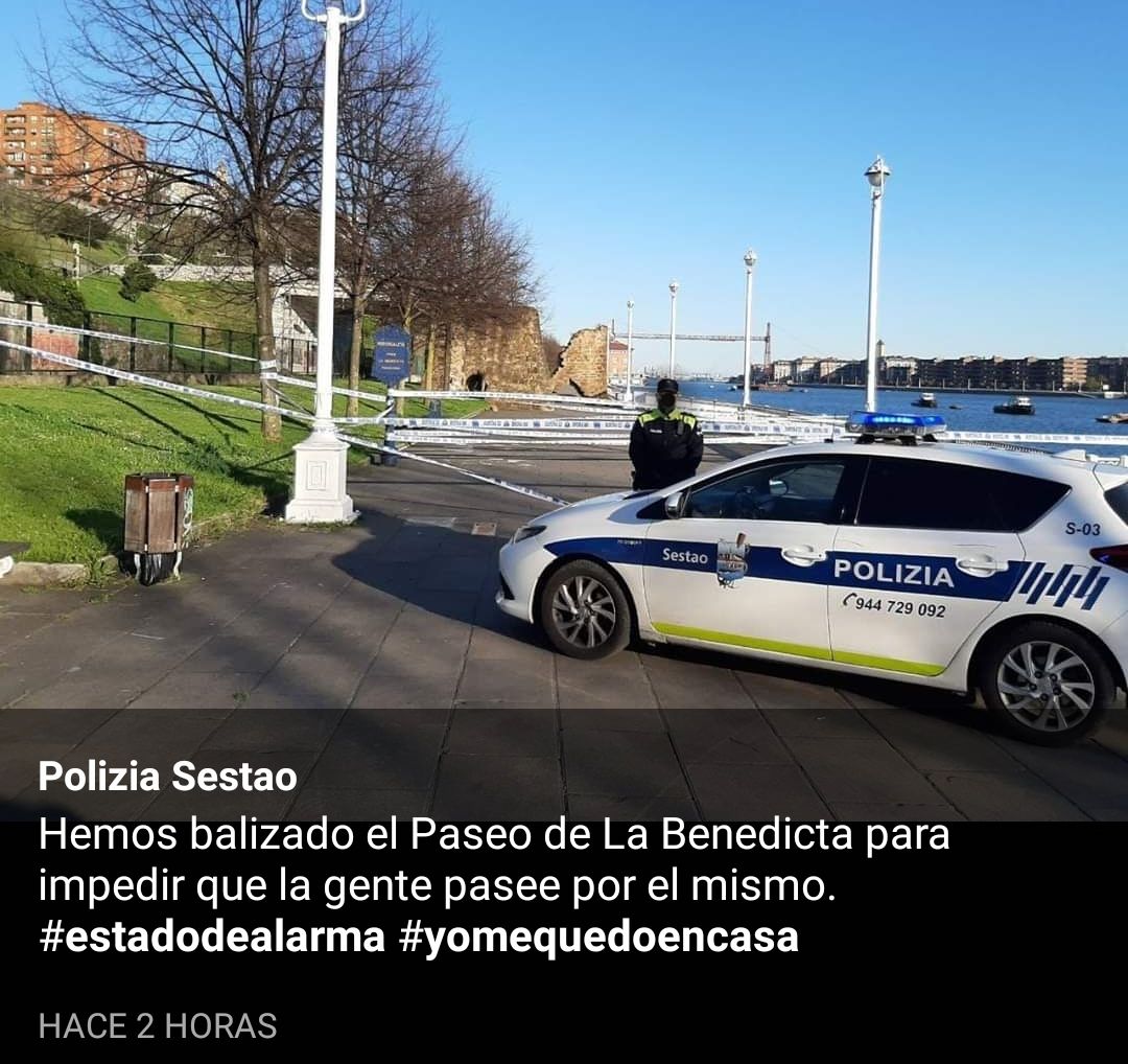 La Policía Municipal de Sestao también ha tomado cartas en el asunto.