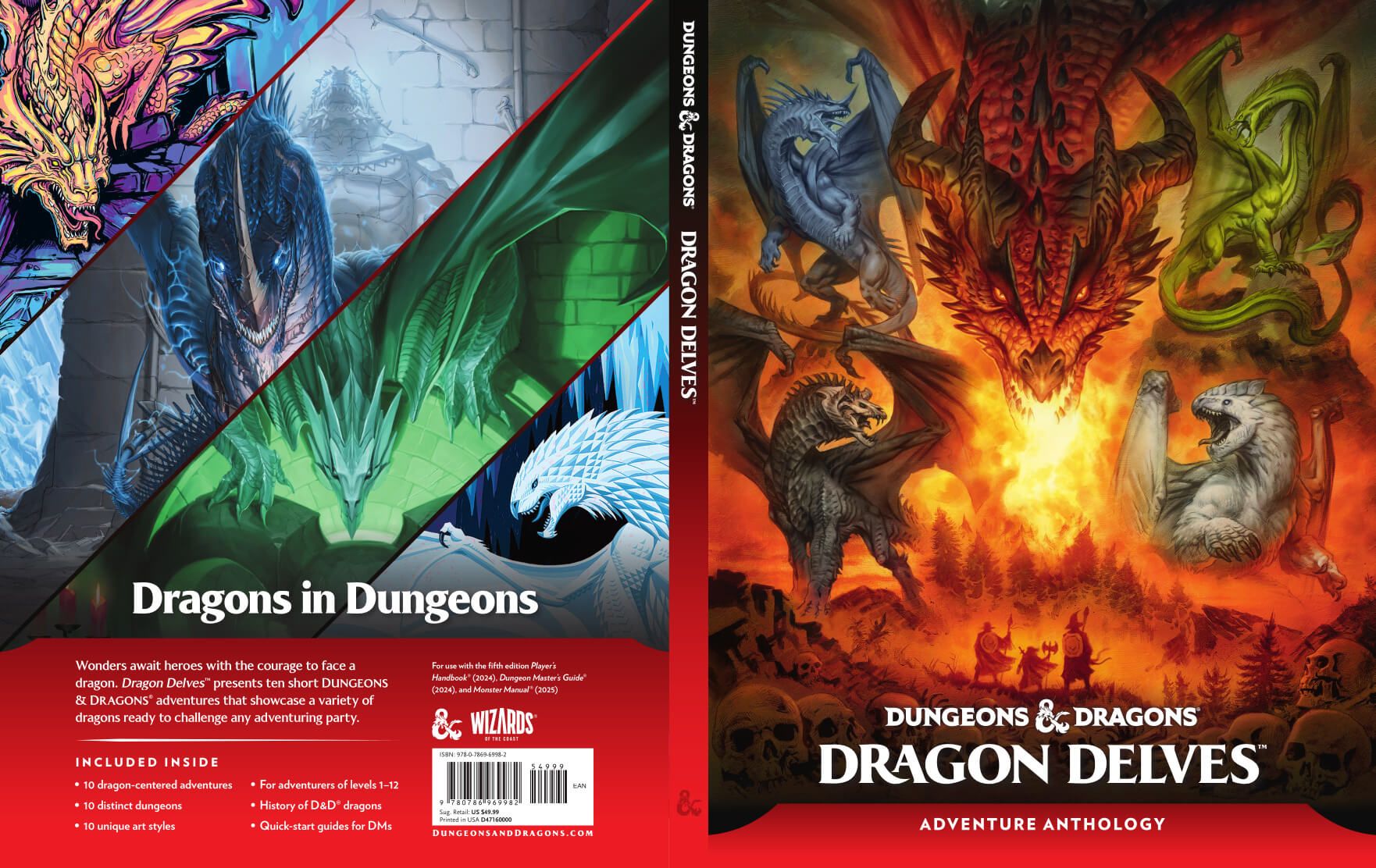  Portada de D&D Dragon Delves.