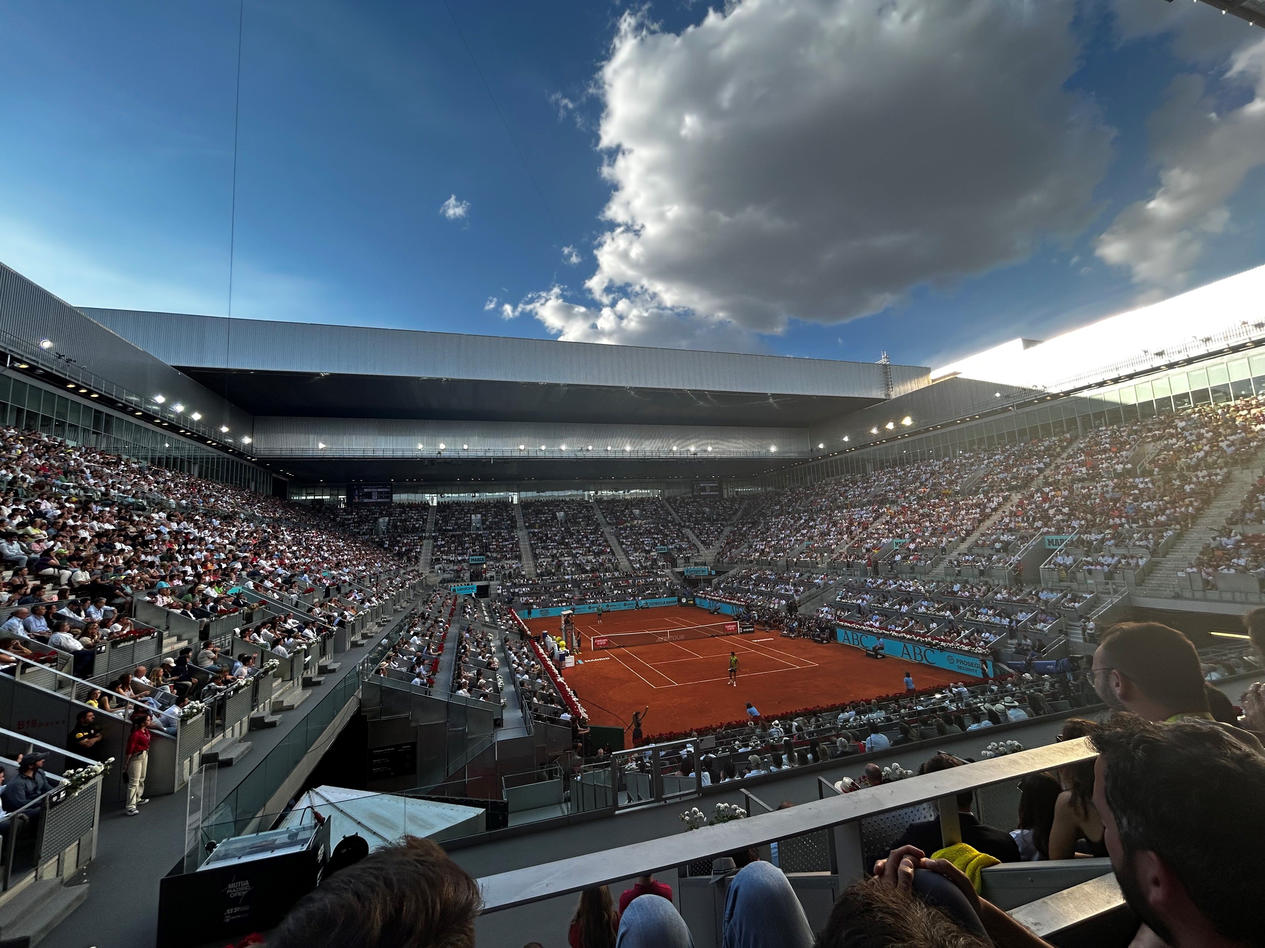 Prácticamente lleno absoluto en la final entre Alcaraz y Struff en Madrid