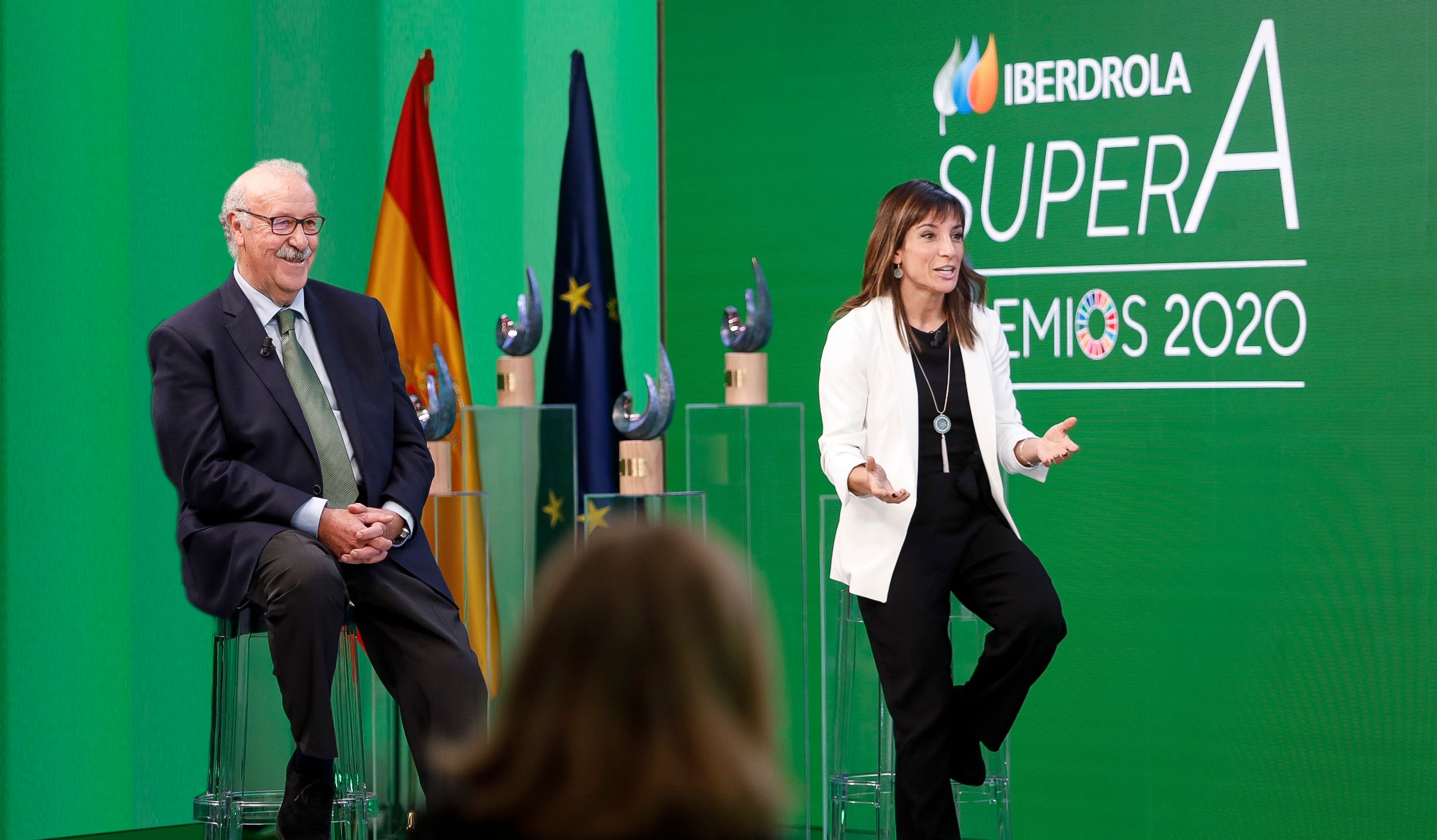Vicente del Bosque y Sandra Sánchez ya son jurado de los premios SuperA de Iberdrola.