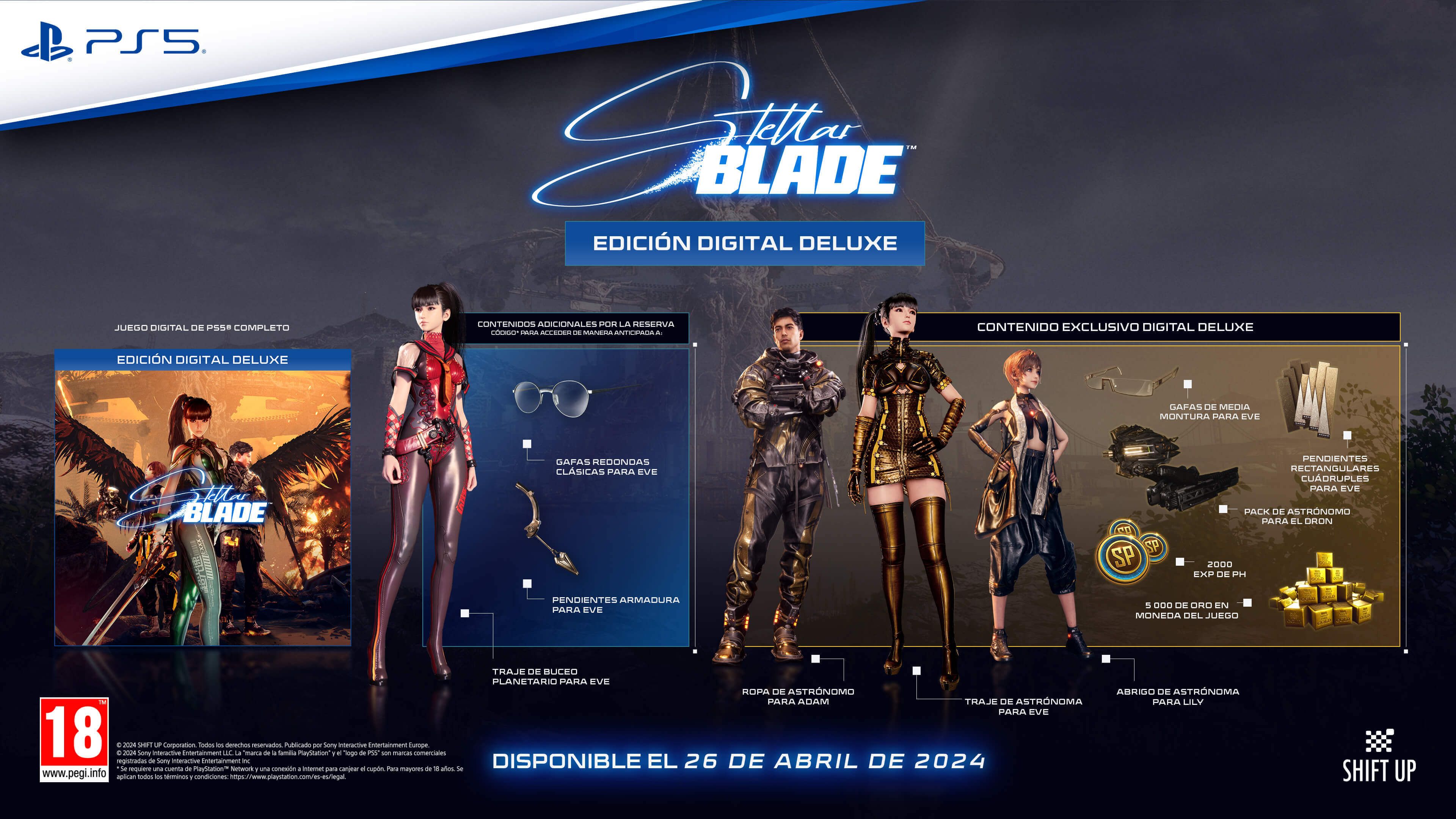  La Edición Digital Deluxe de Stellar Blade.
