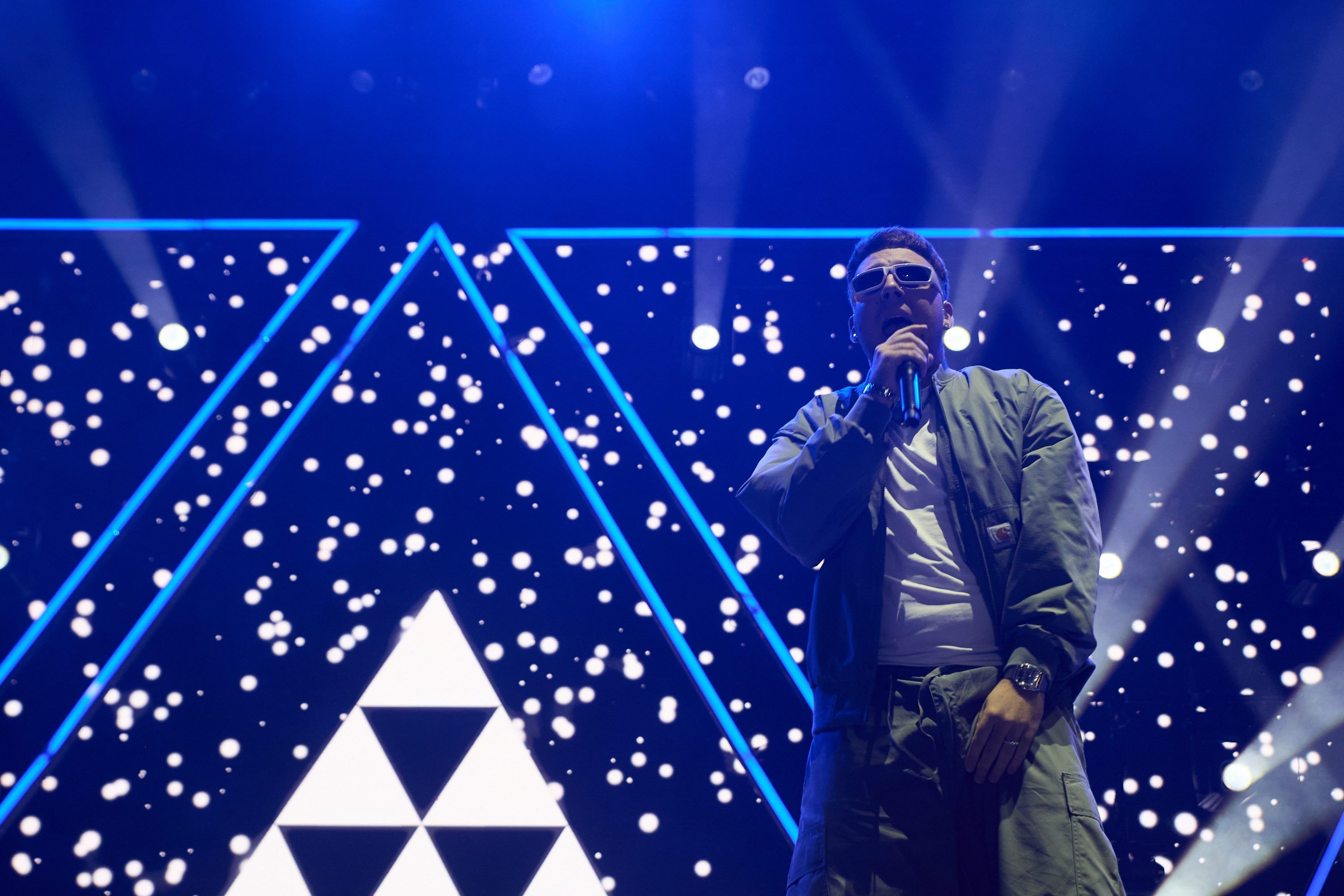  Quevedo durante su concierto en Navarra (Cordon Press)