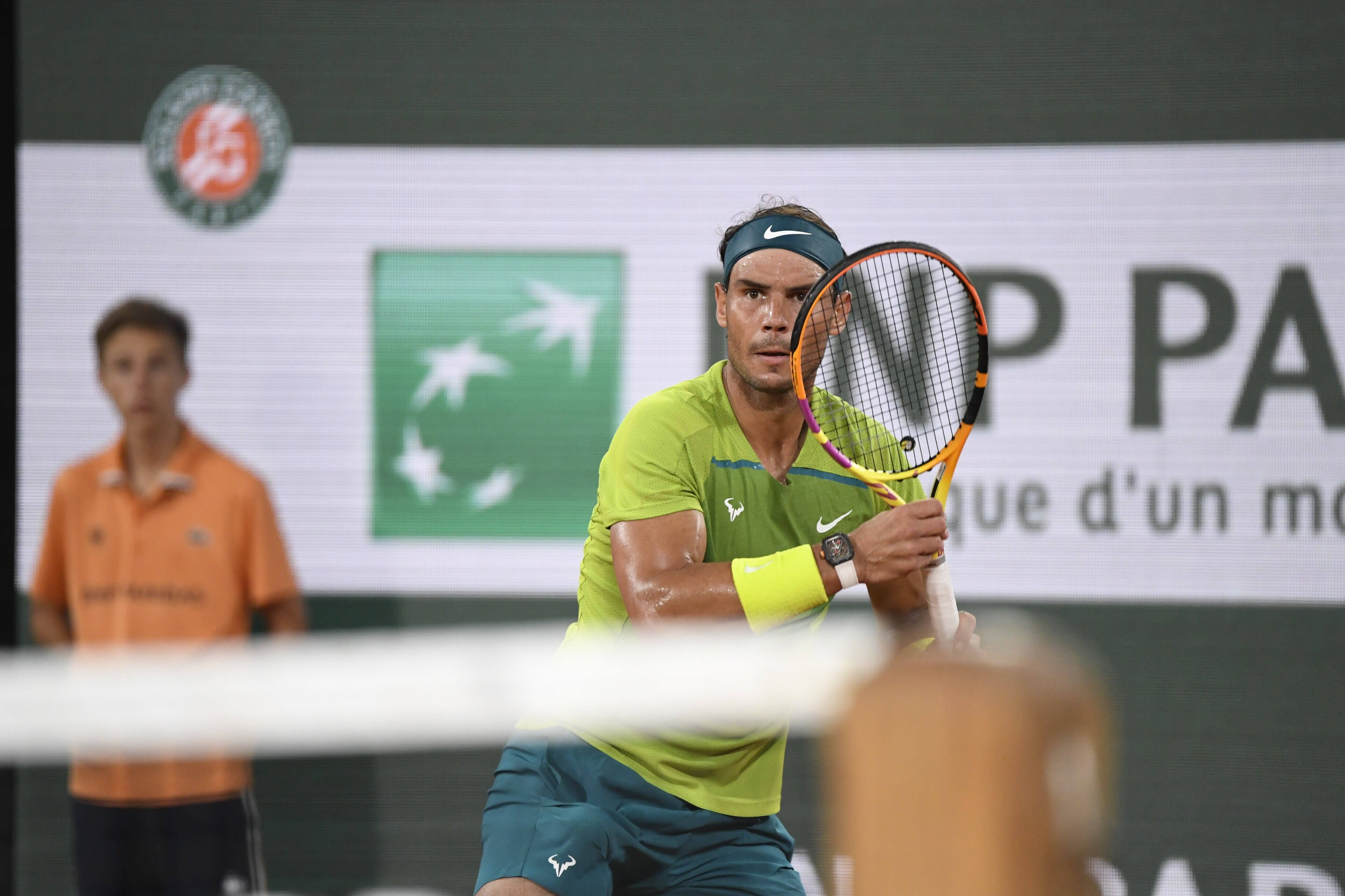 Rafa Nadal, en Roland Garros ante Zverev.