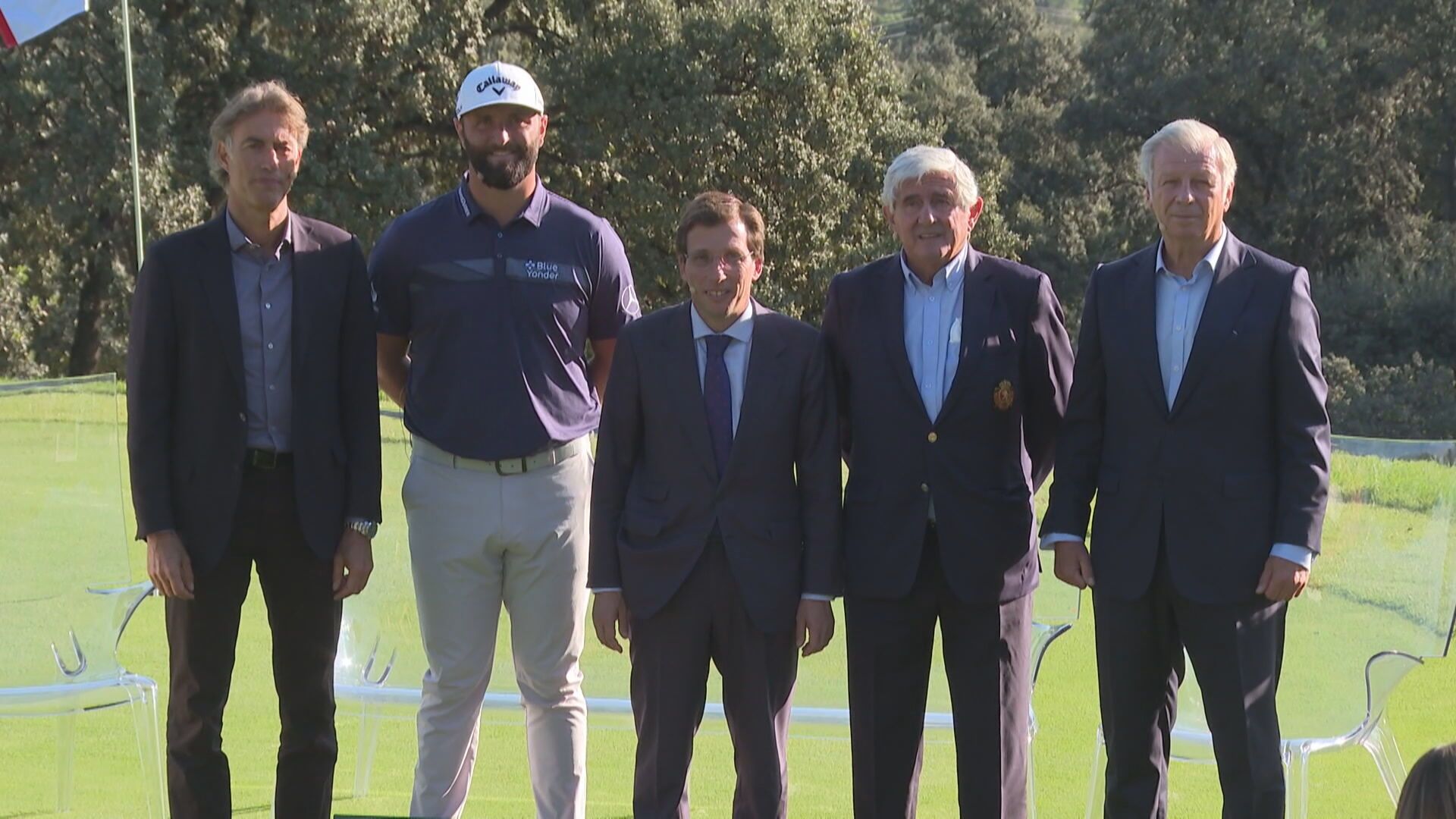  Rahm y Almeida, presentando el Abierto de España.