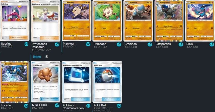  Primeape como aprendiz del daño inicial.