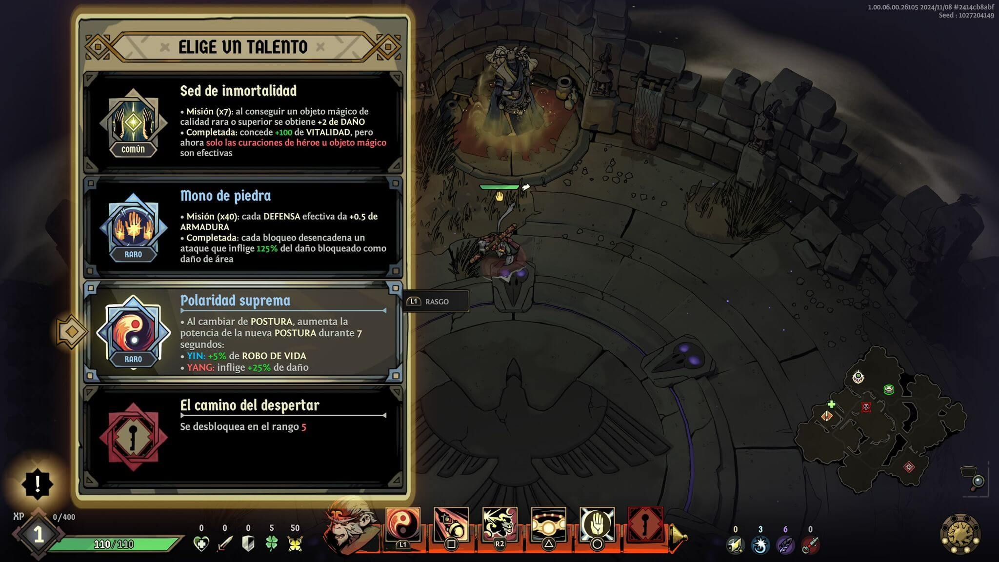  El inicio de cada partida es al mismo tiempo una tienda para comprar pasivas.