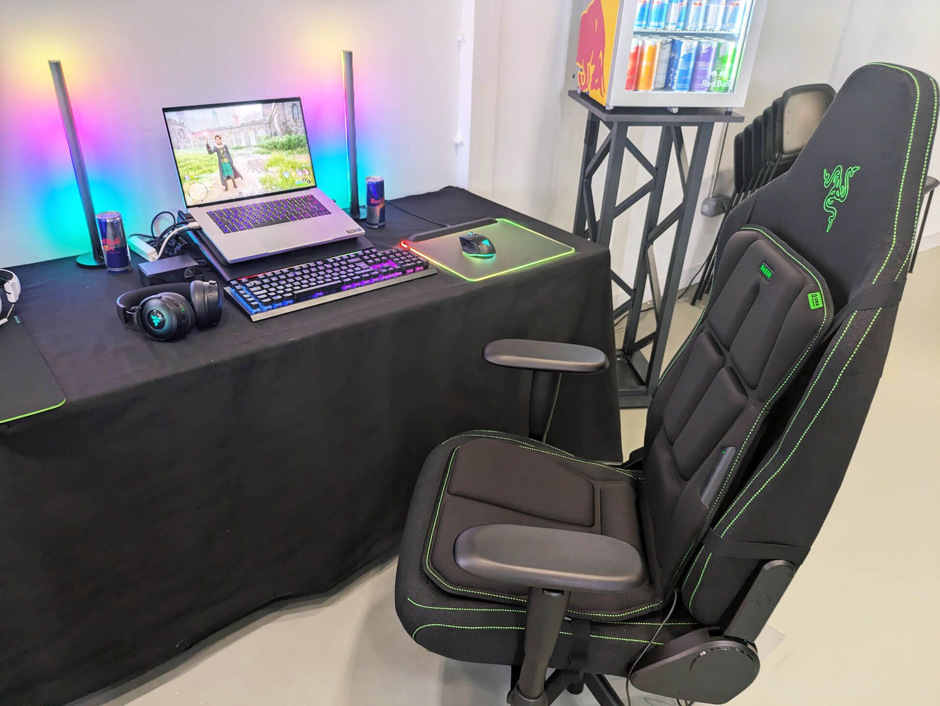 El primer set de productos Razer.