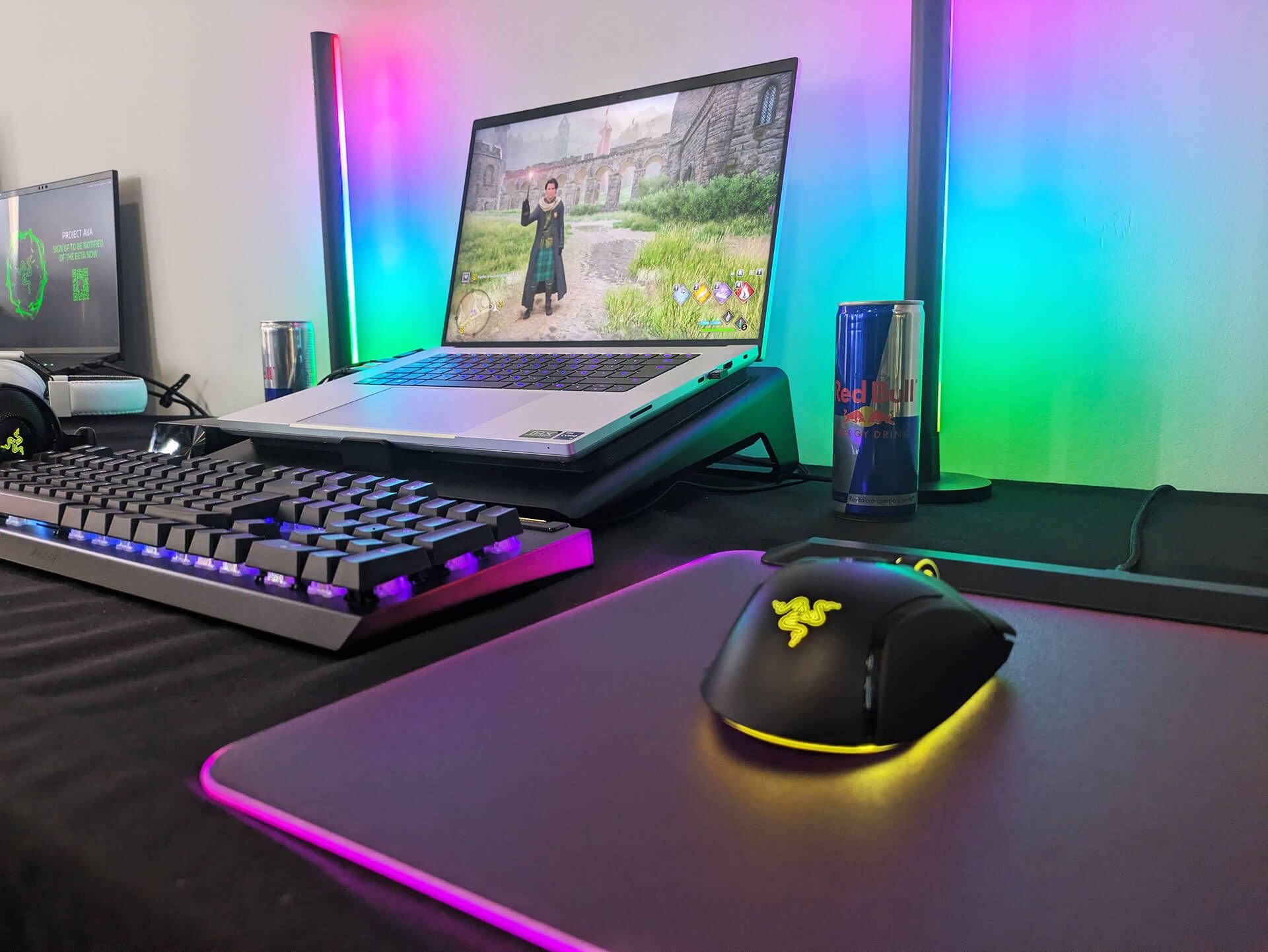 Luces y sensaciones hápticas.