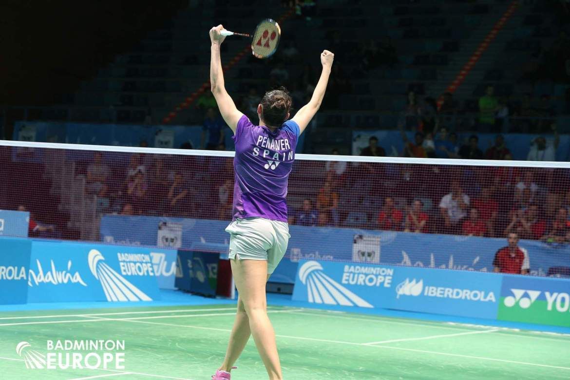  Sara Peñalver celebra un punto en un torneo.