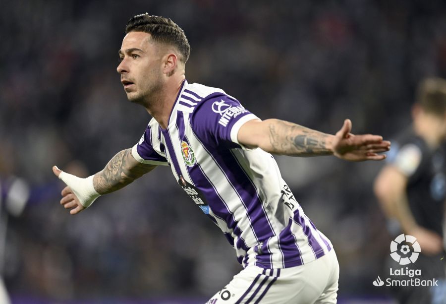  Sergio León celebra su gol ante el Girona.