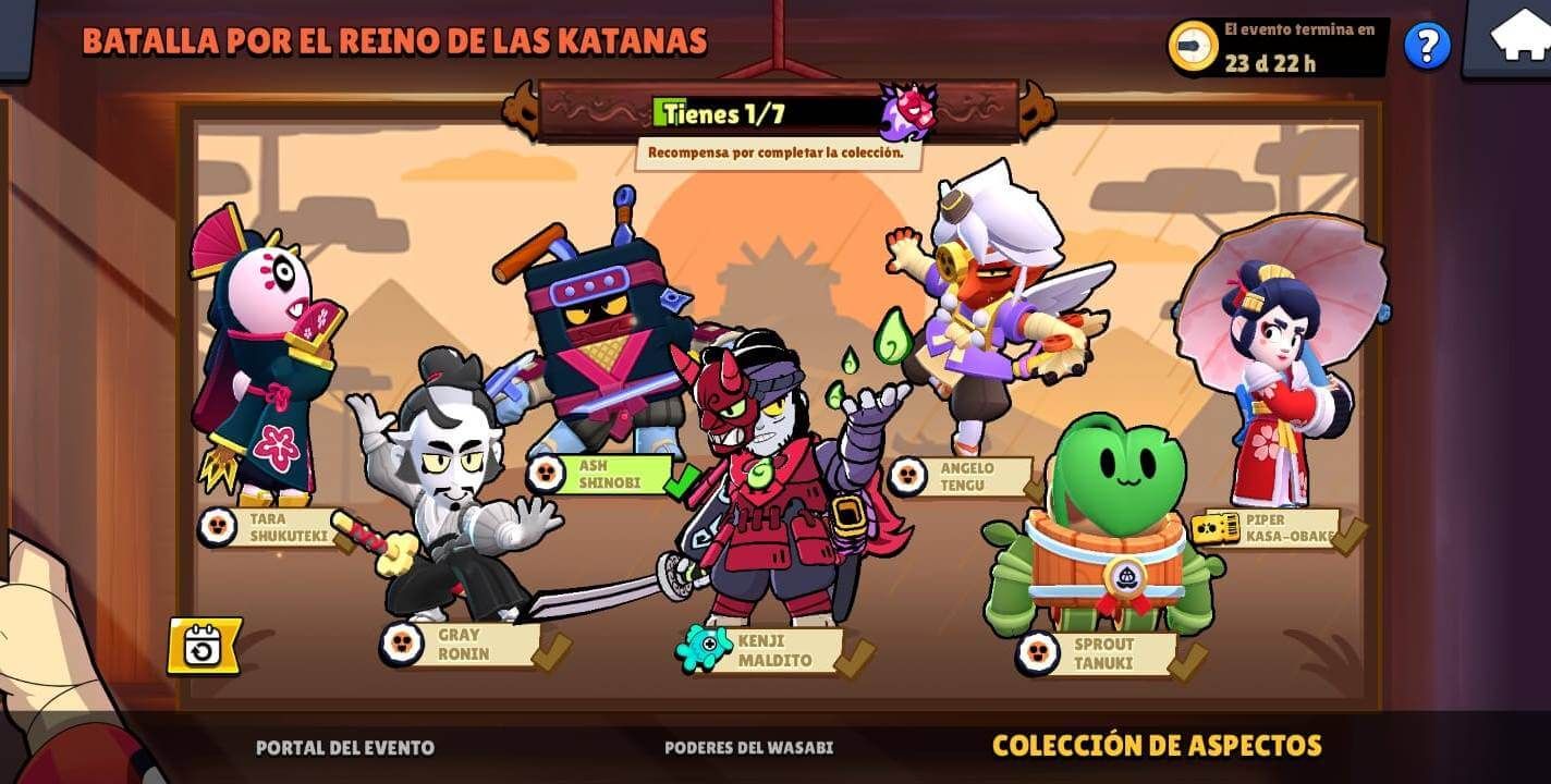  Algunas de las skins gratis en el sushi de Brawl Stars