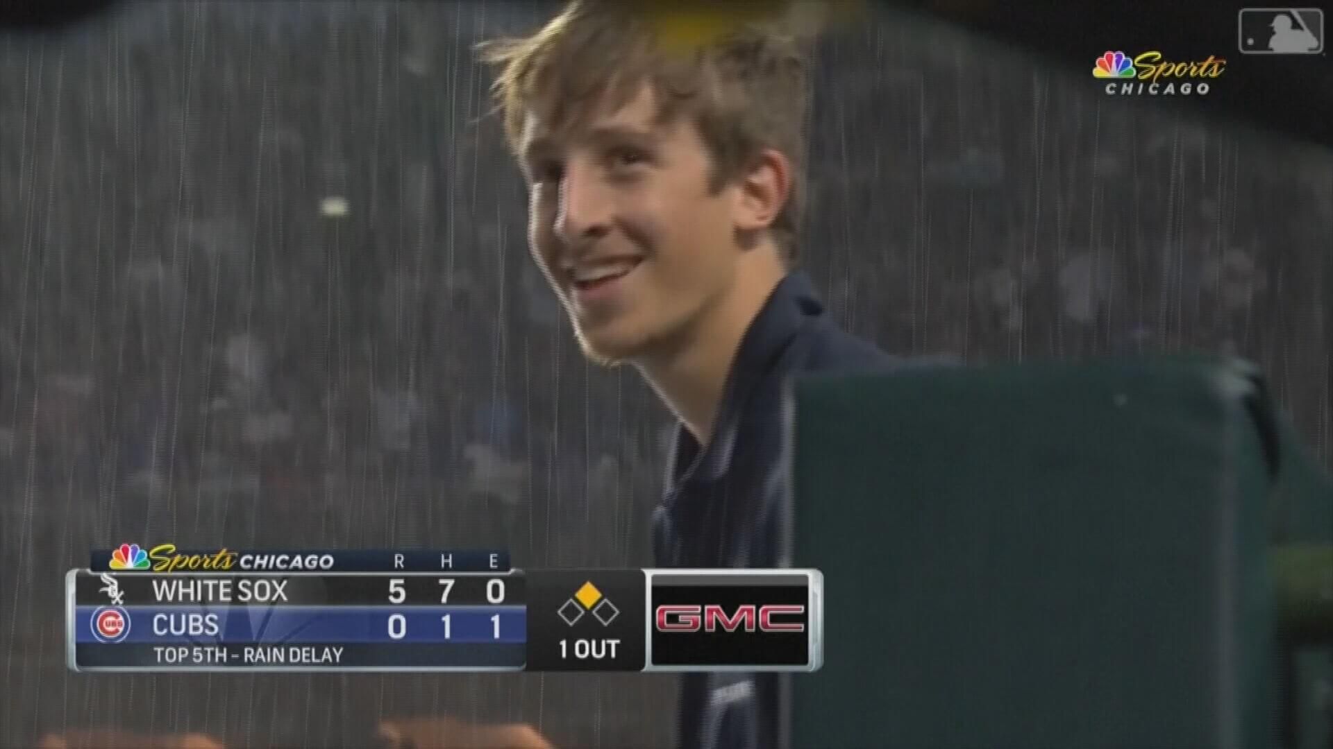  El joven sonriendo tras el incidente