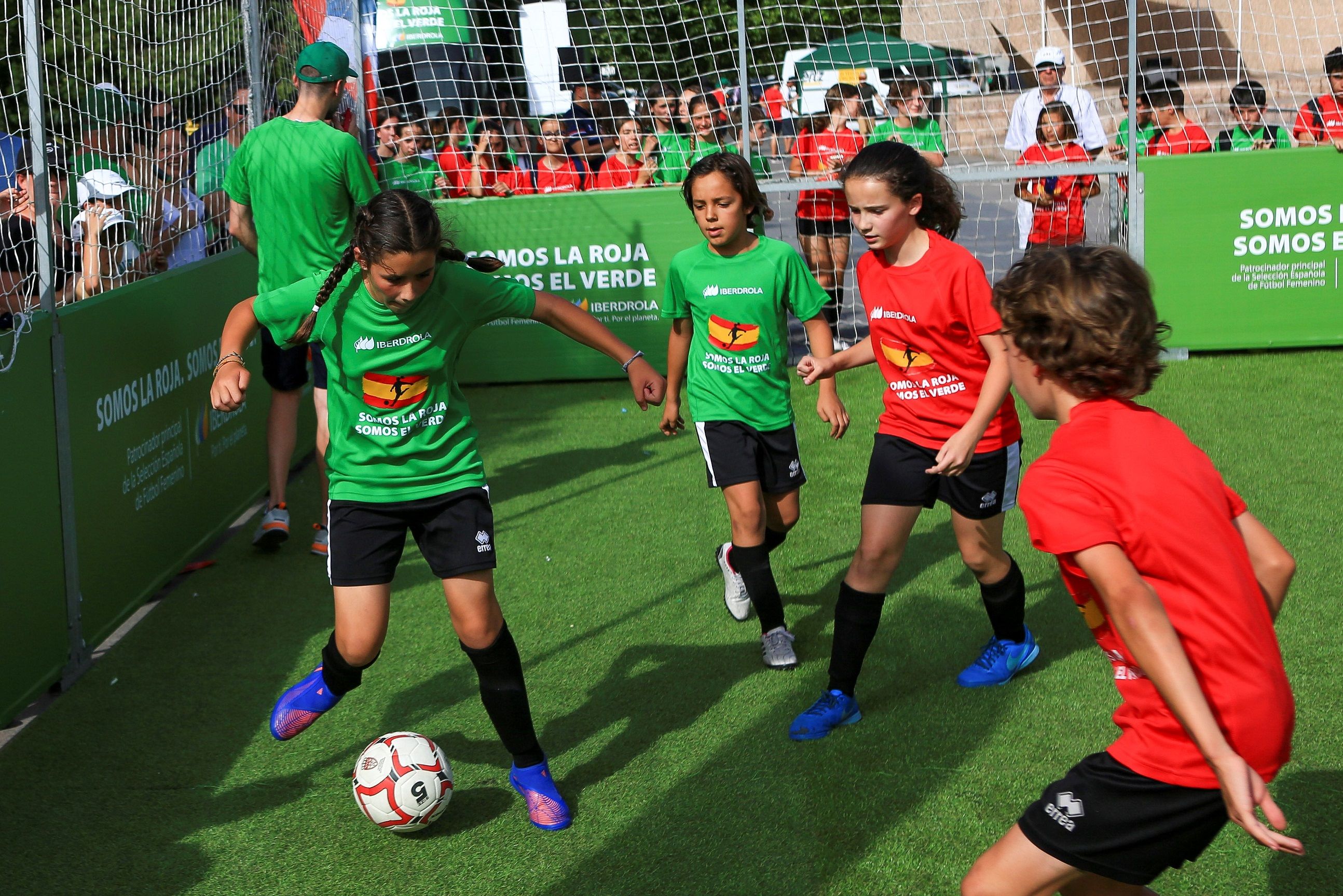  Imagen del acto de Iberdrola "Somos la Roja, somos el verde".