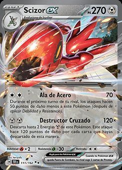 Scizor EX es una de las cartas más deseadas por la comunidad para Pokémon Pocket.
