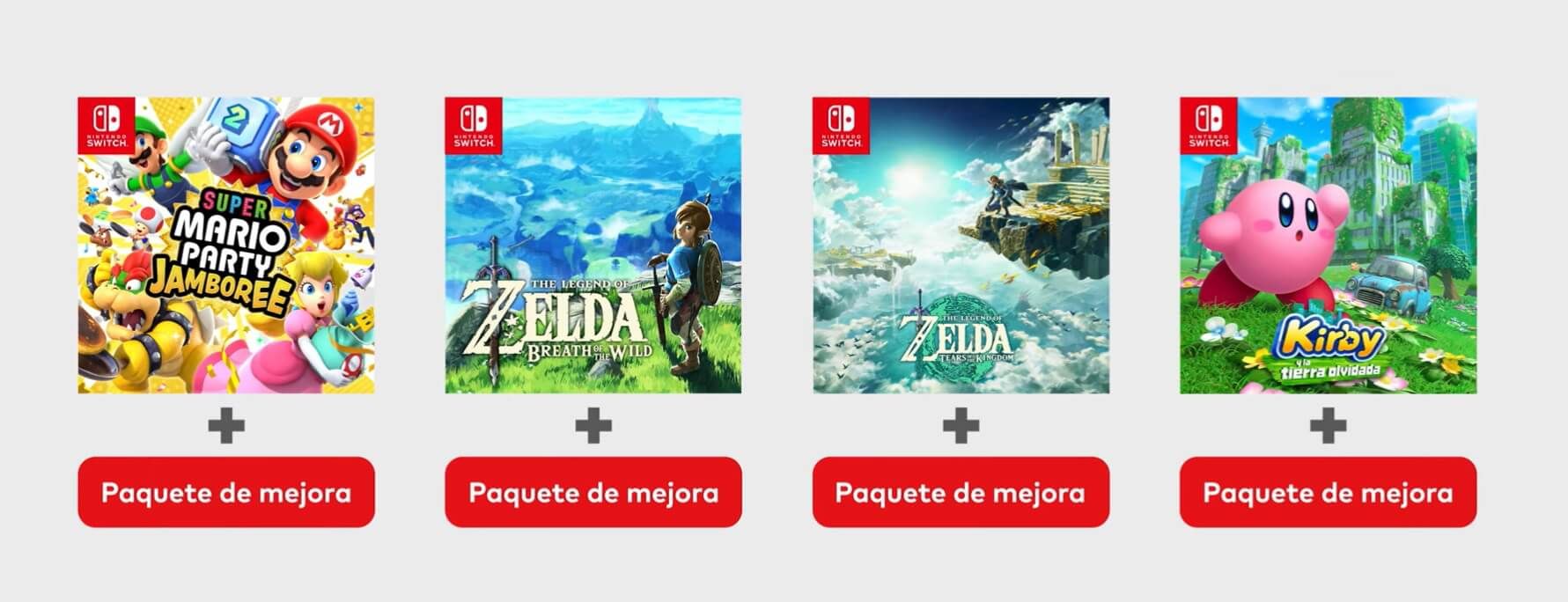  Los cuatro juegos con paquetes de mejora de pago a expensas del precio.