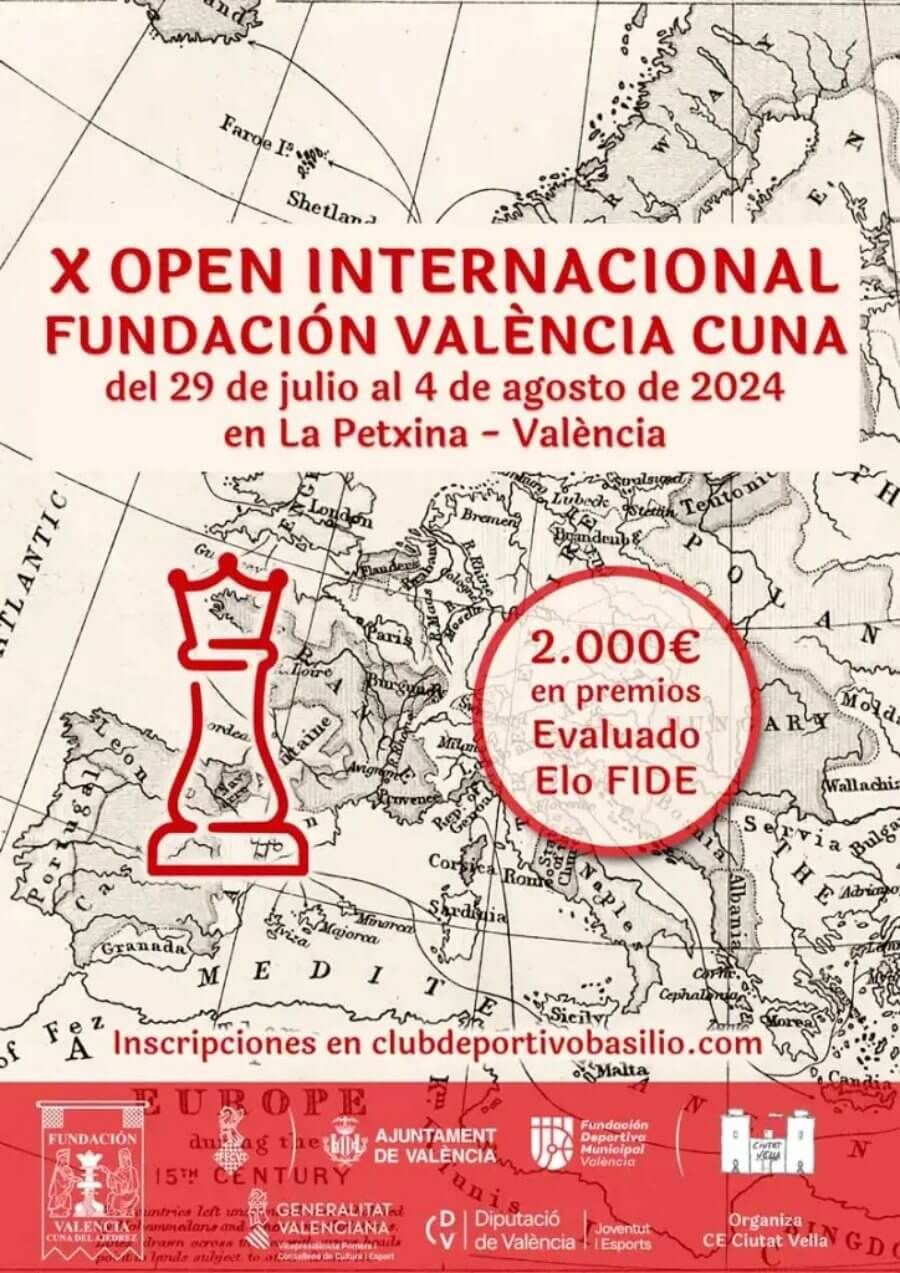  Valencia acoge el X Open Internacional Fundación València Cuna de ajedrez