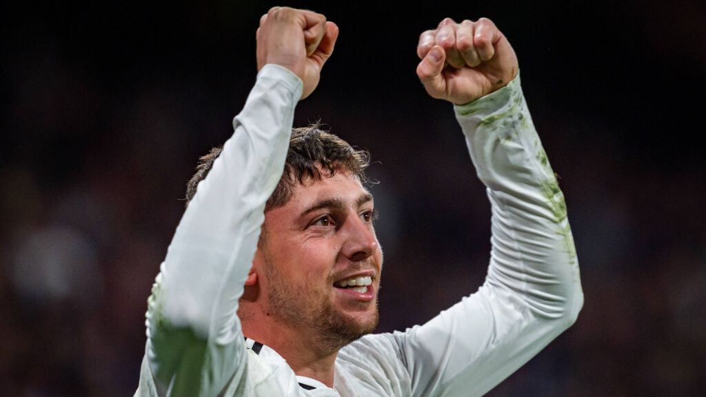 Fede Valverde celebrando su gol ante el Athletic (Fuente: Cordon Press)