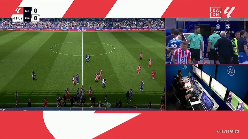 El VAR rectifica la expulsión de Julián Álvarez (DAZN)