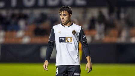  Joselu, jugador del VCF Mestalla