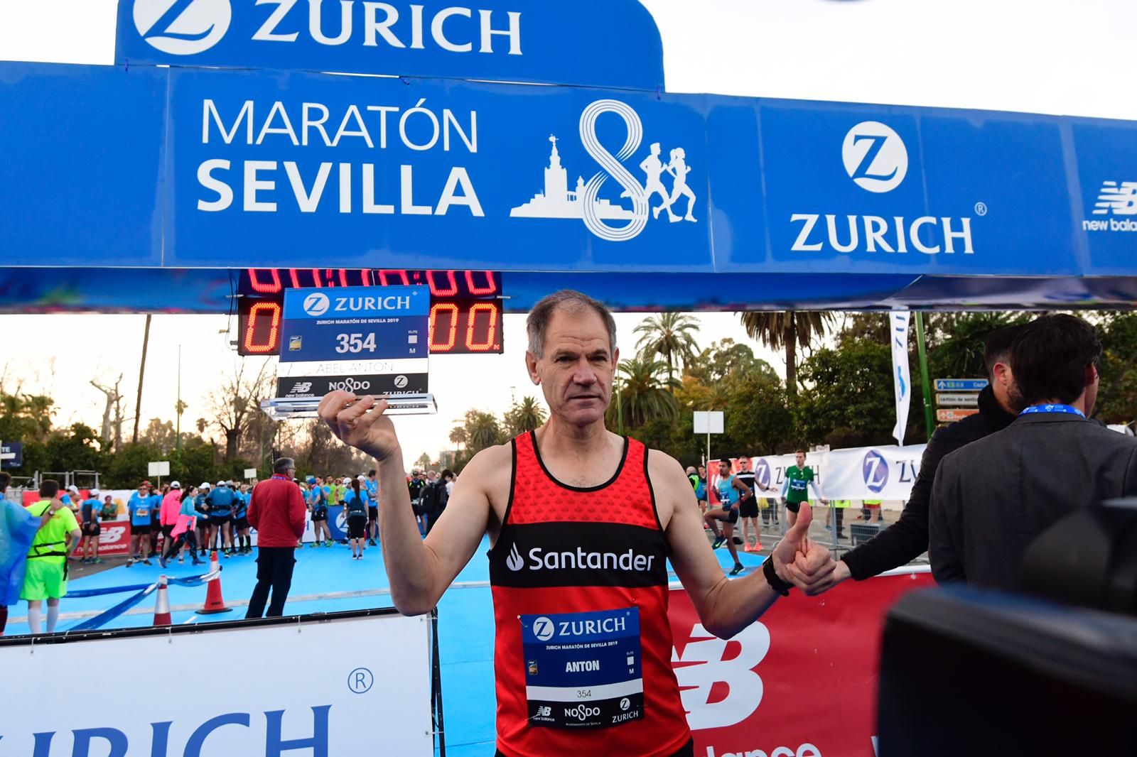  Abel Antón, en el maratón de 2019.