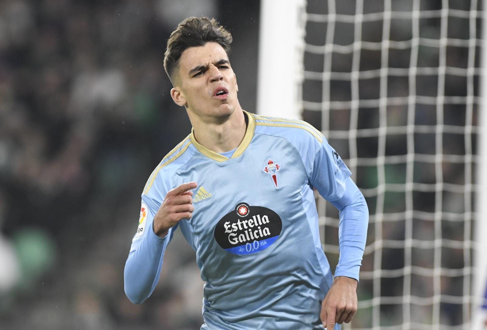 Gabri Veiga celebra su gol al Betis.