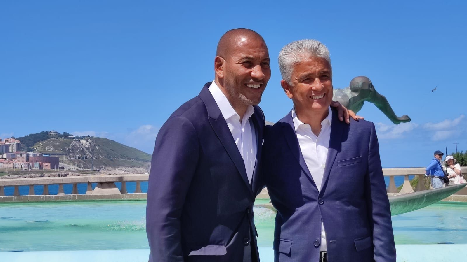  Mauro Silva y Bebeto en A Coruña