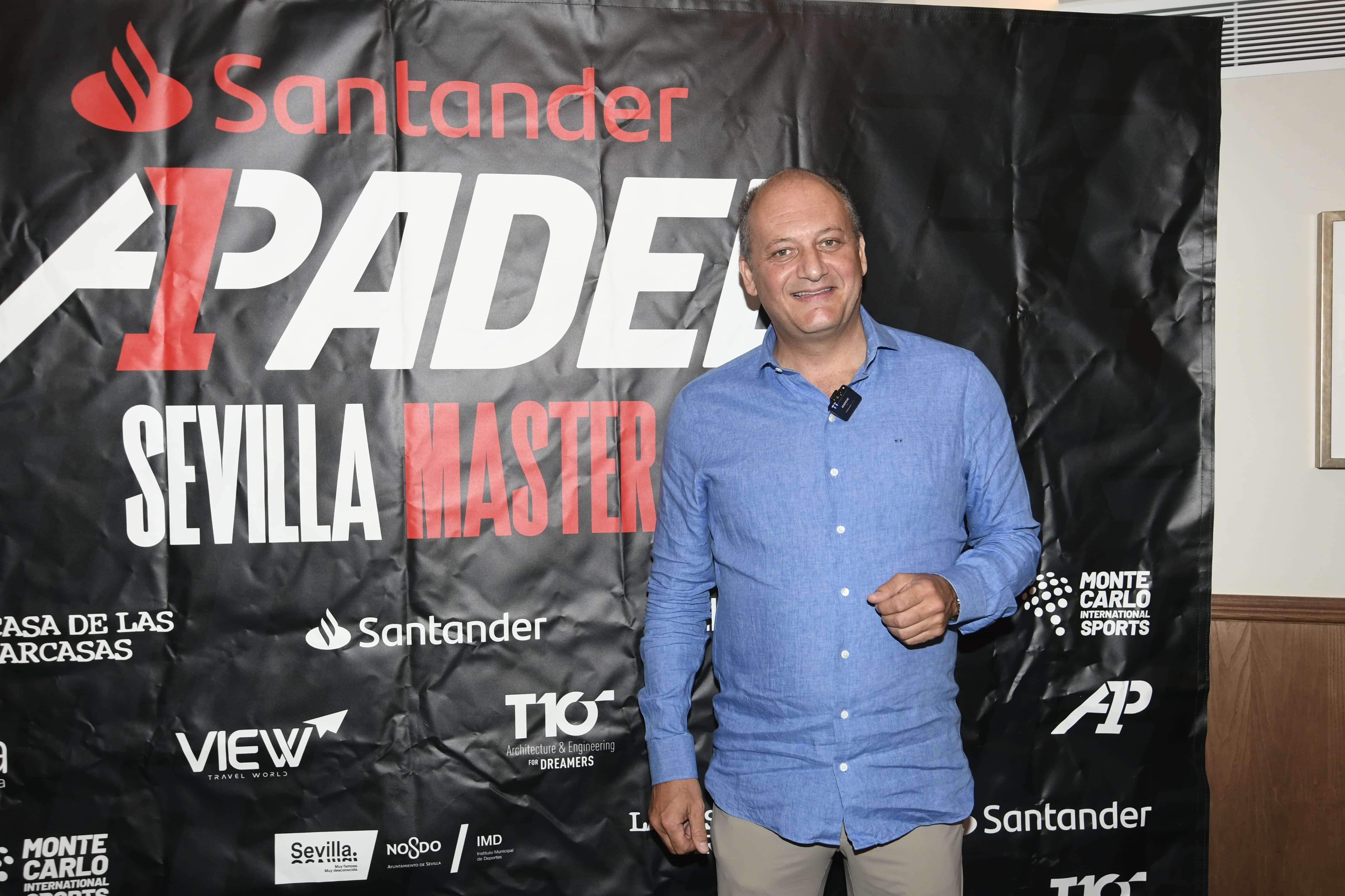  Fabrice Pastor, en la presentación del A1 Pádel.
