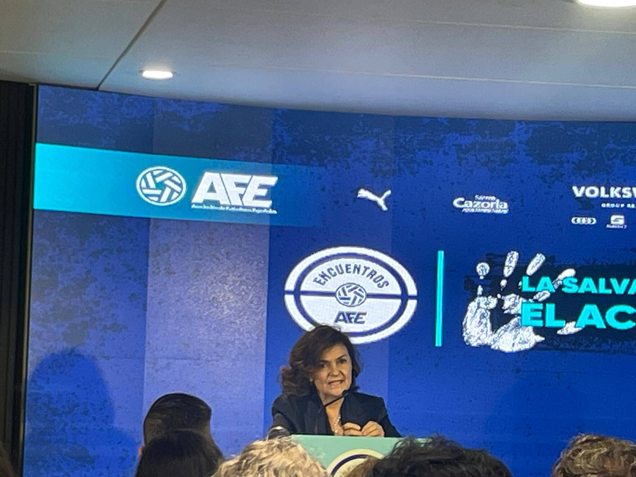  Carmen Calvo, en una jornada AFE