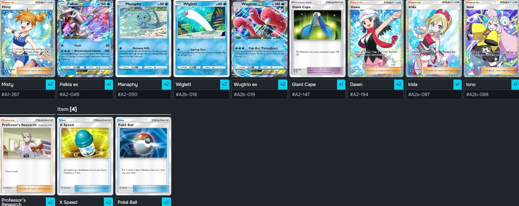  Manaphy pone en funcionamiento este mazo con Palkia.