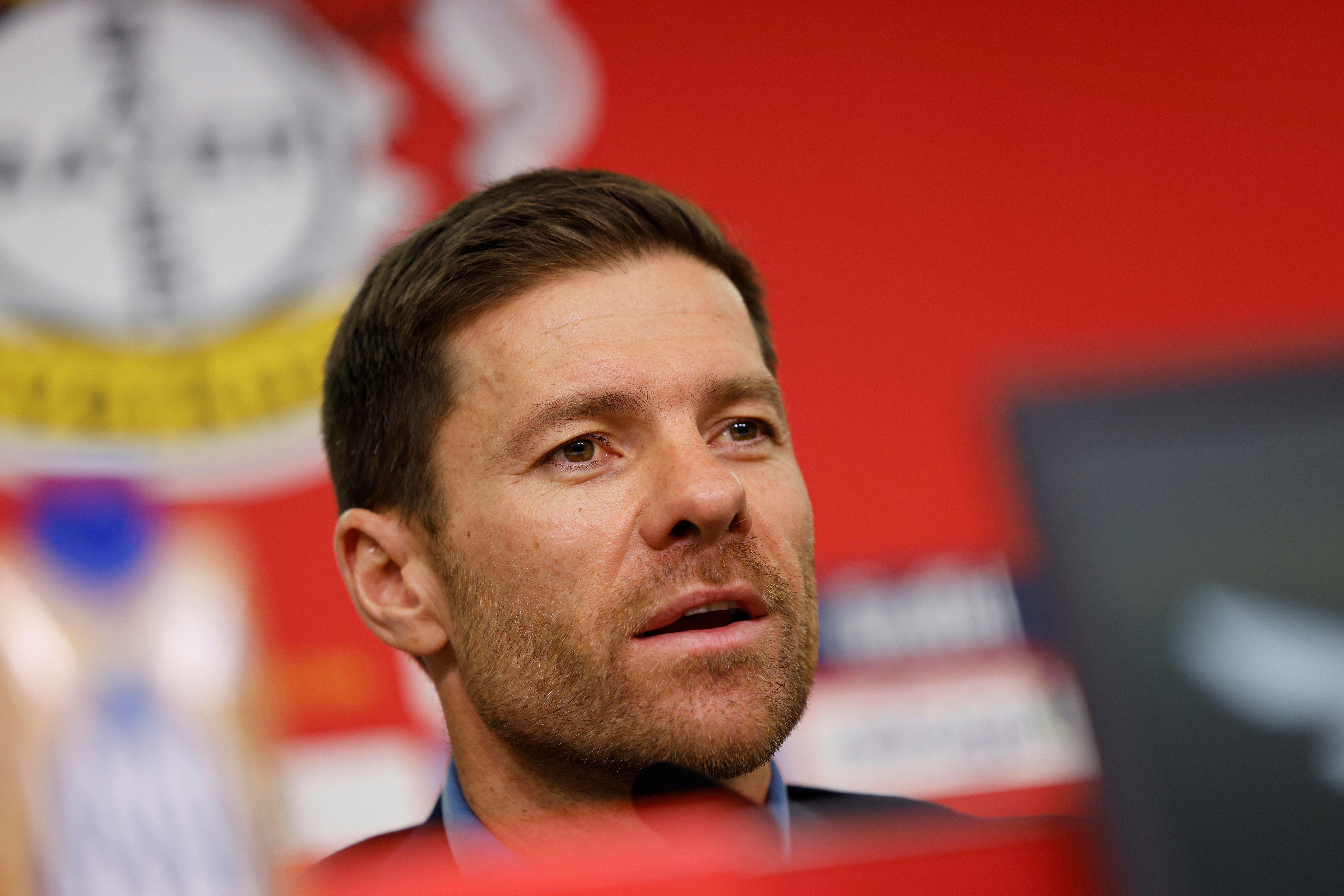  Xabi Alonso, en su presentación con el Bayer Leverkusen.