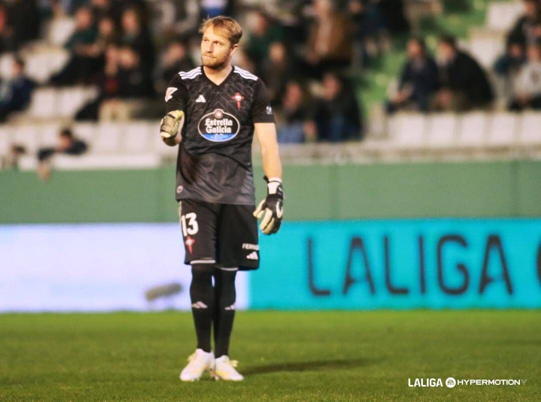  Yoel Rodríguez, durante un partido del Racing de Ferrol.