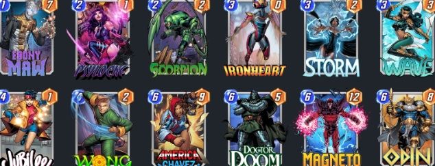 Mazo de Odín y Wong en Marvel Snap