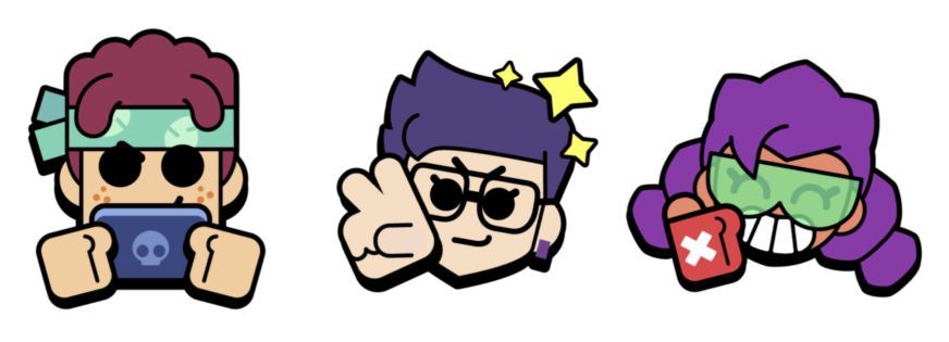Sprout, Edgar y Rosa, modo emotes en Brawl Stars