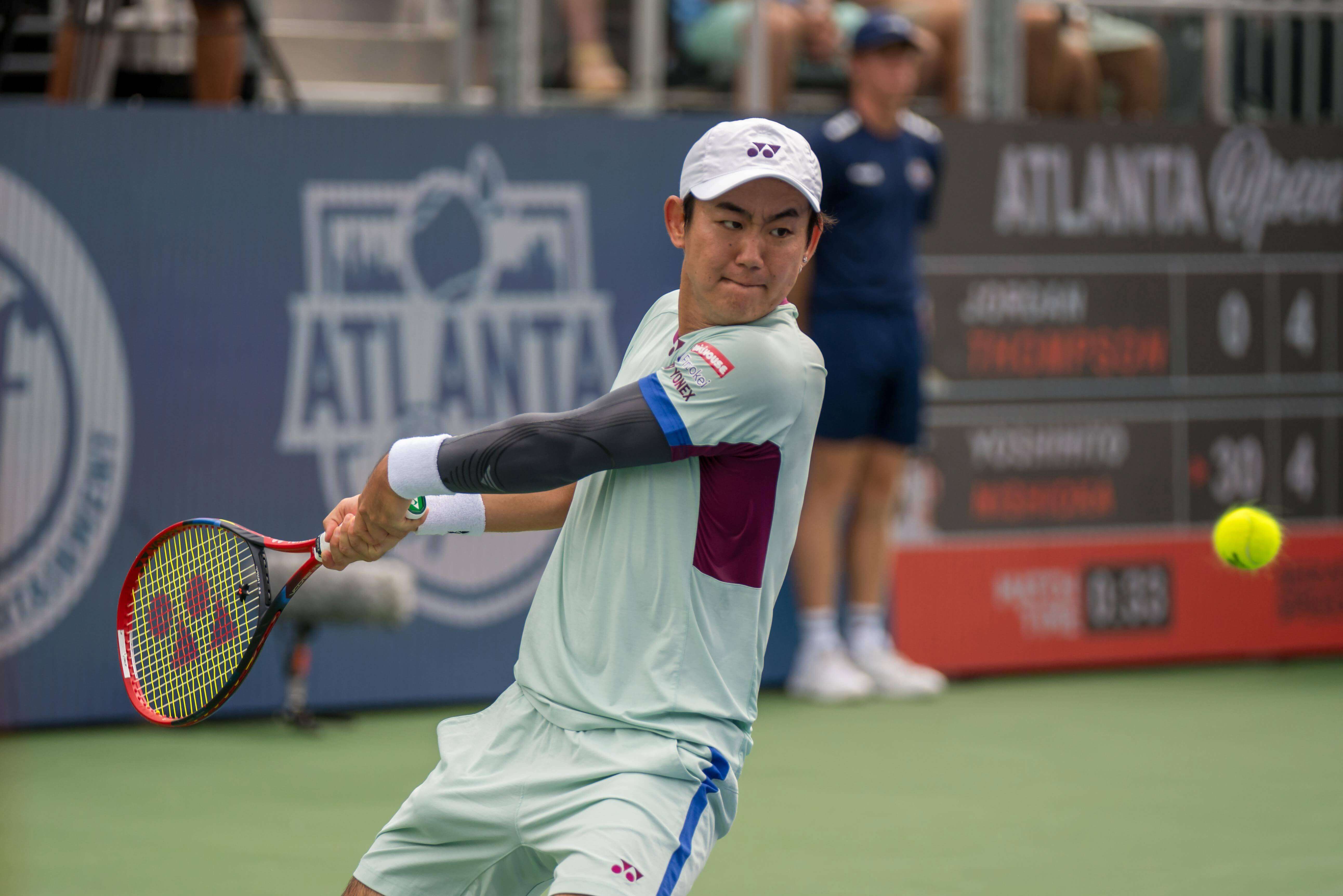  Nishioka durante el torneo de Cincinnati (Fuente: Cordon Press)