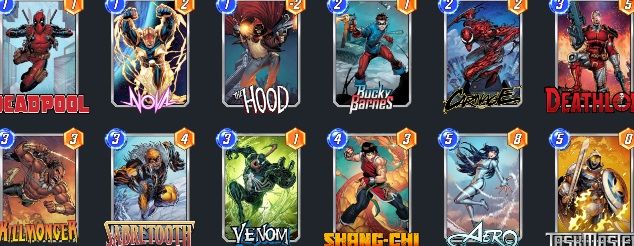 Mazo de Aero en Marvel Snap