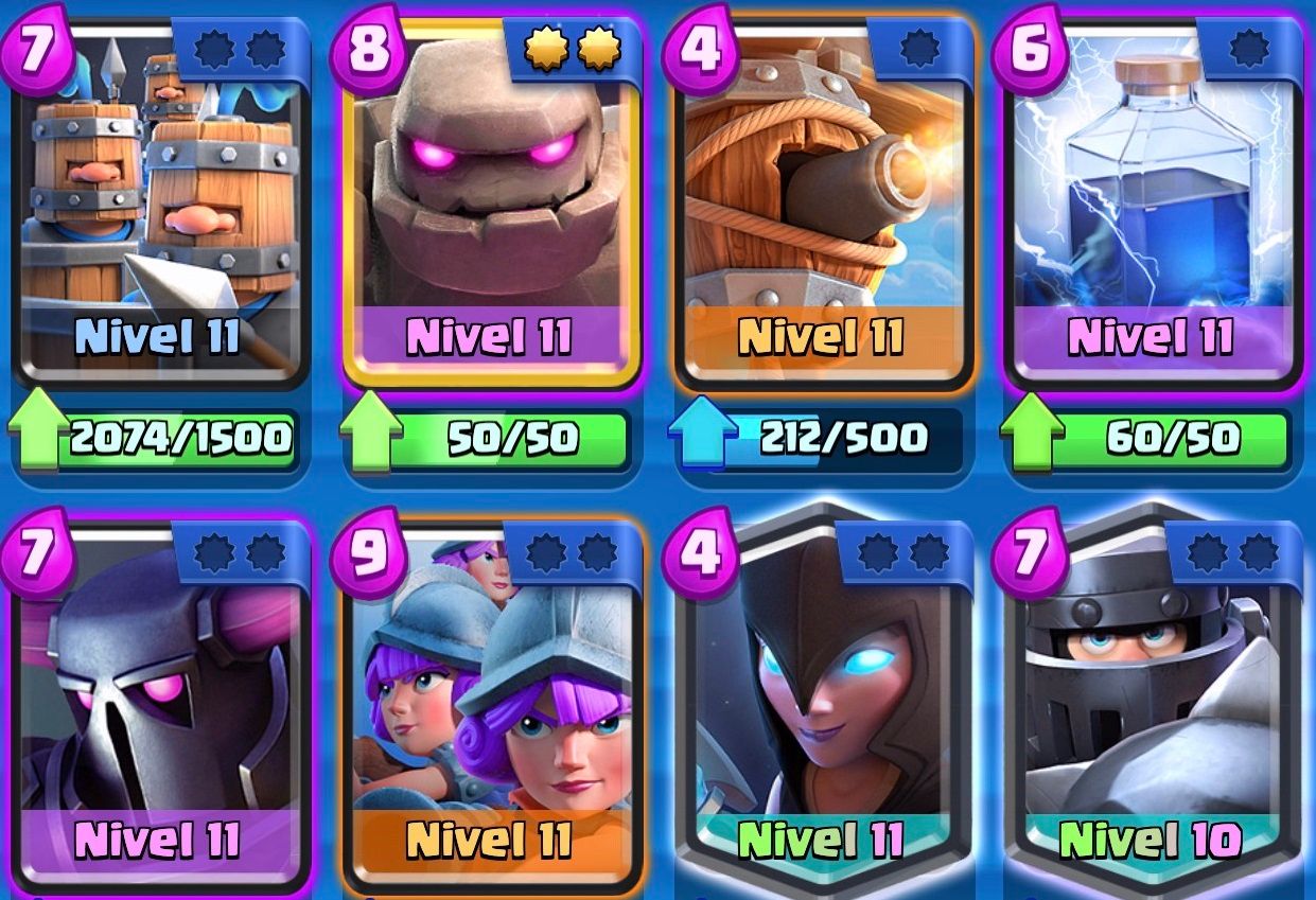 Mazo para el desafío de elixir infinito en Clash Royale