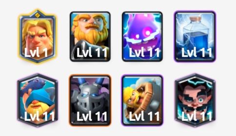 Mazo de Caballero Dorado en Clash Royale