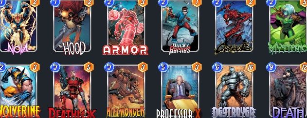 Mazo de Death en Marvel Snap