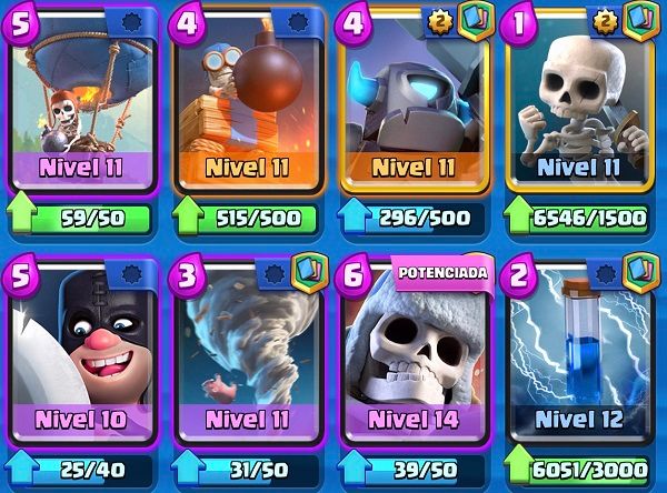 mazo de globo en Clash Royale