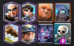 Un mazo de Clash Royale con arquero y princesa