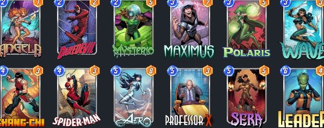 Mazo de Wave en Marvel Snap