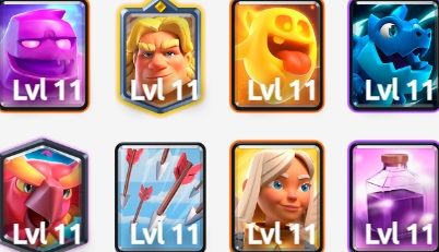 El deck de gólem de elixir con fénix