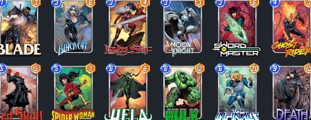 Mazo de Death en Marvel Snap