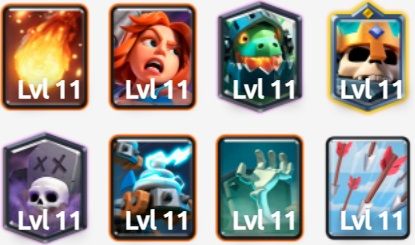 Mazo de Clash Royale, Arena