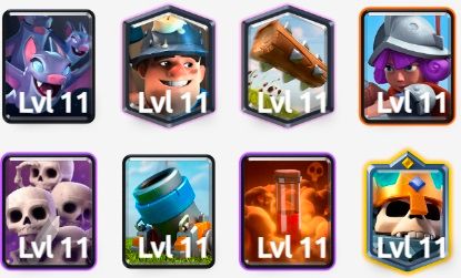Mazo de minero en Clash Royale