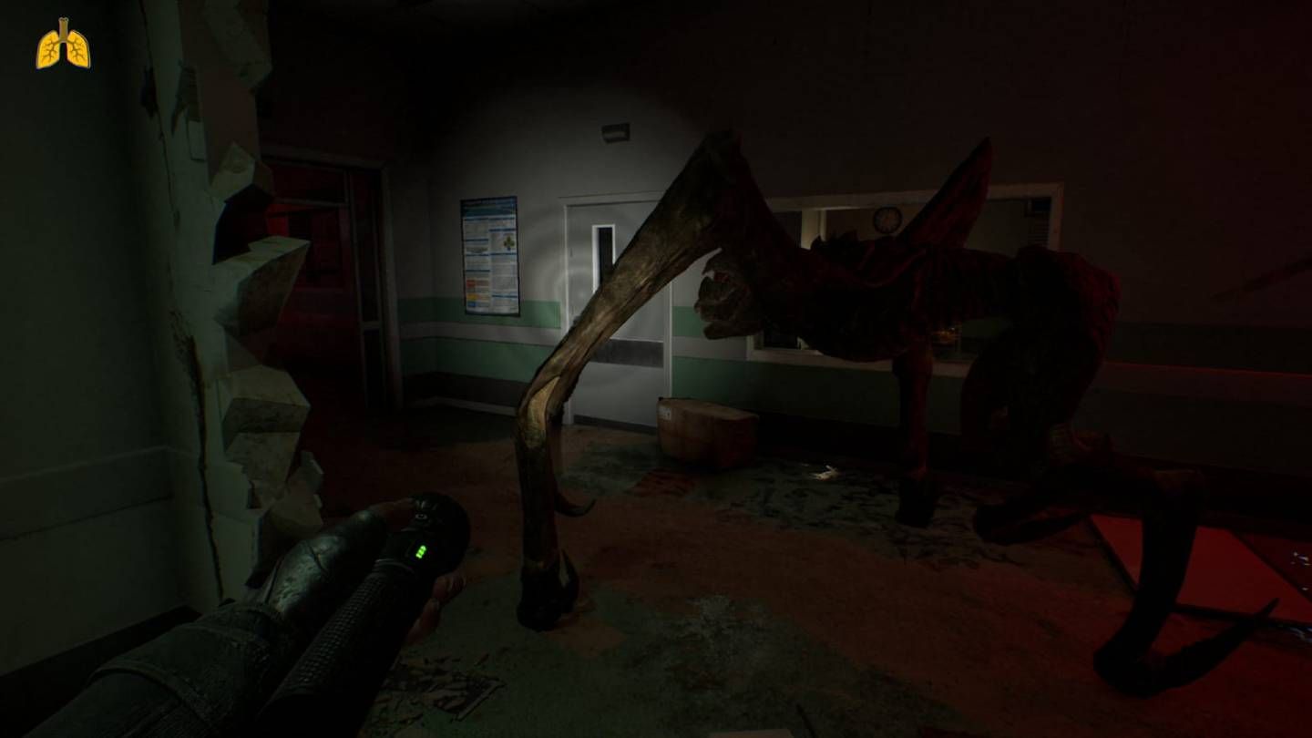  Cara a cara con una de las critaturas en A Quiet Place: the Road Ahead