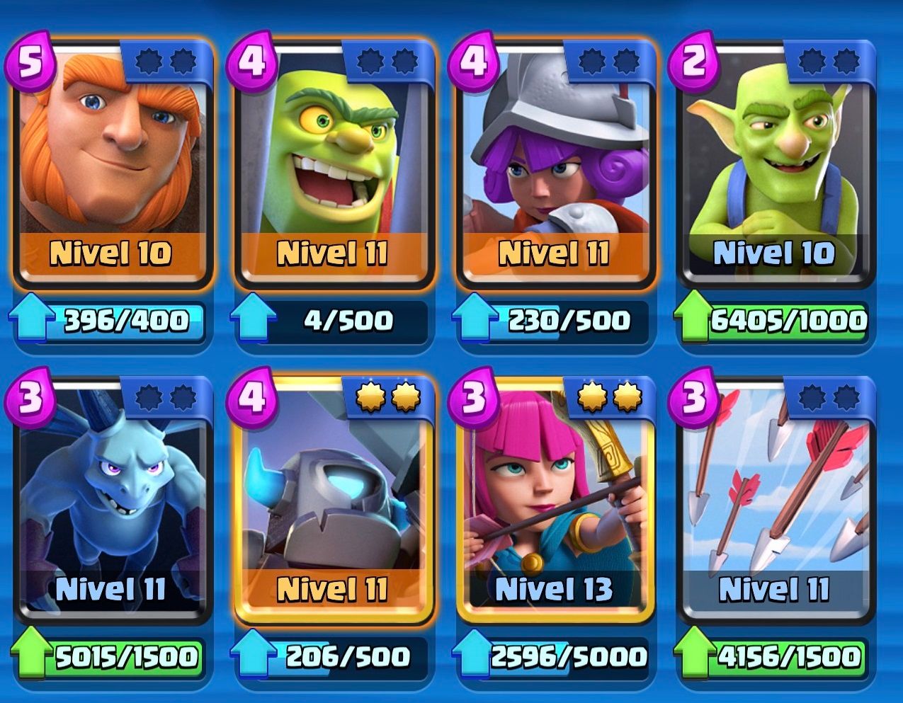Mazo de Clash Royale, Arena 1