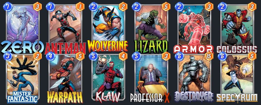 castillo plunder mazo 1 marvel snap