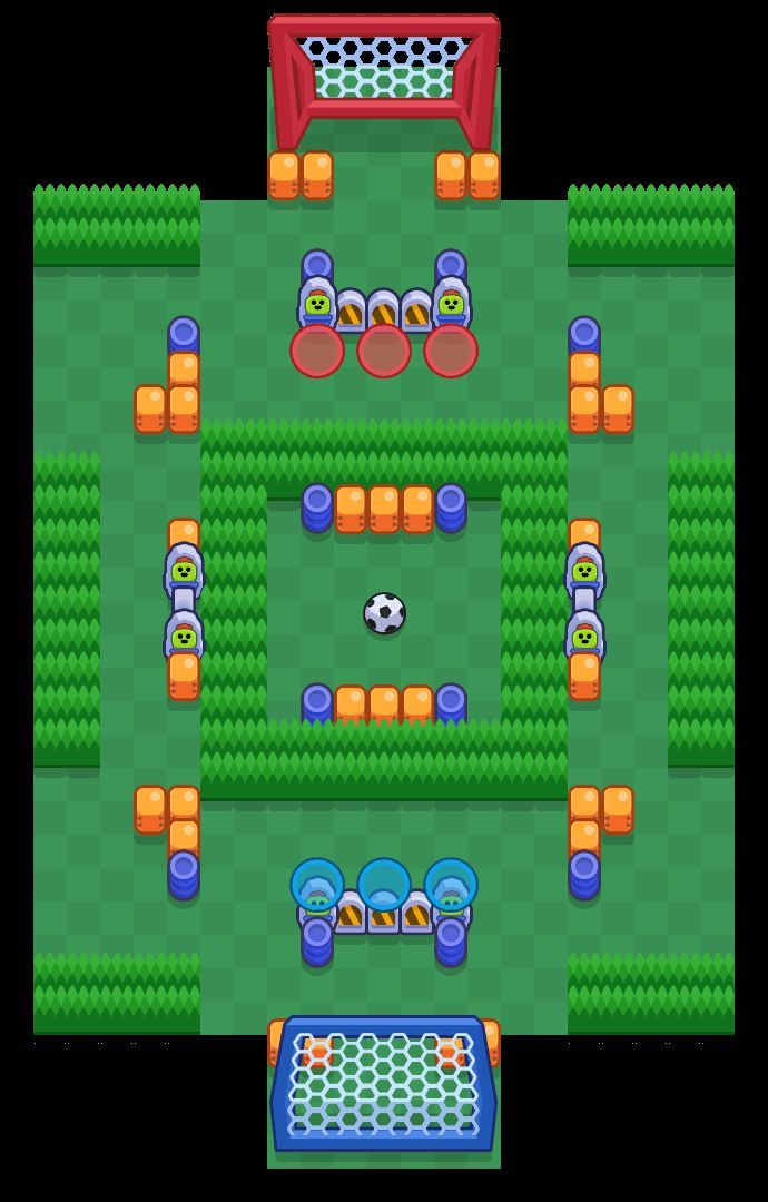 Palco Central, un mapa de Brawl Stars