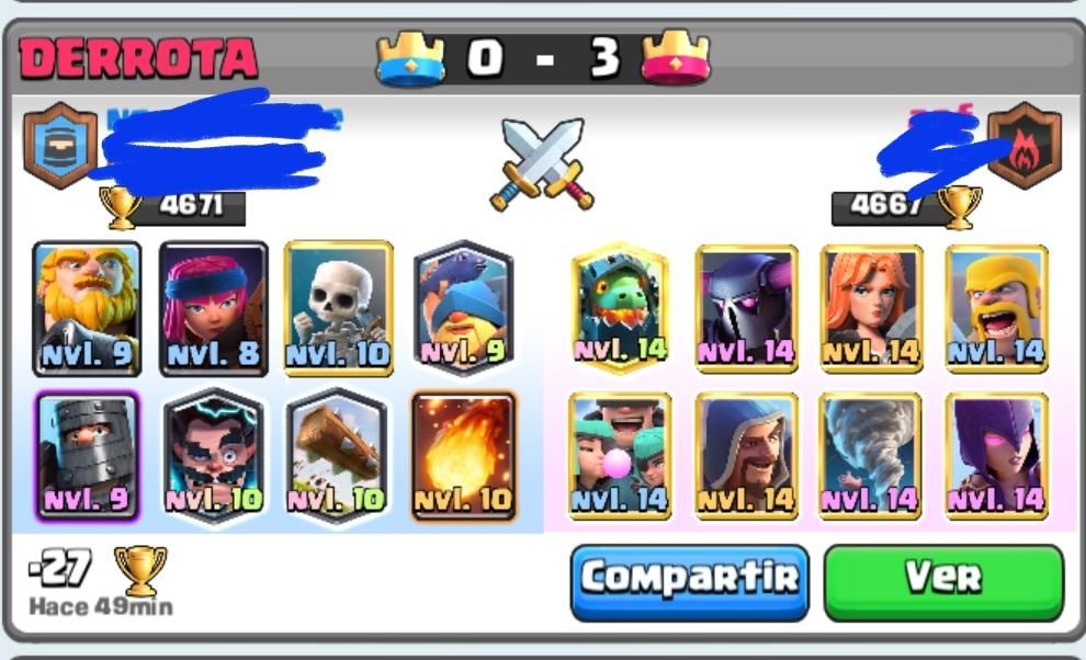 Partida de Clash Royale